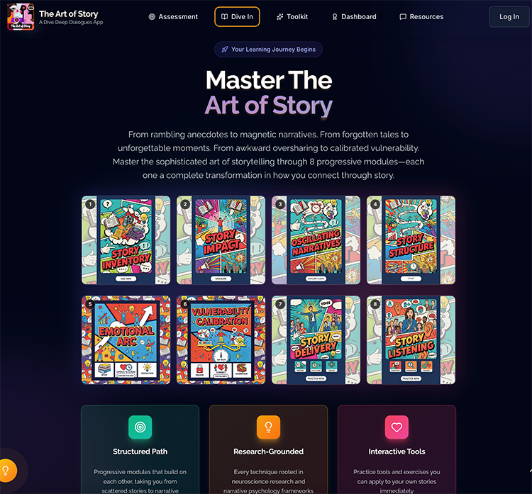 The Art of Story Dive In Modules